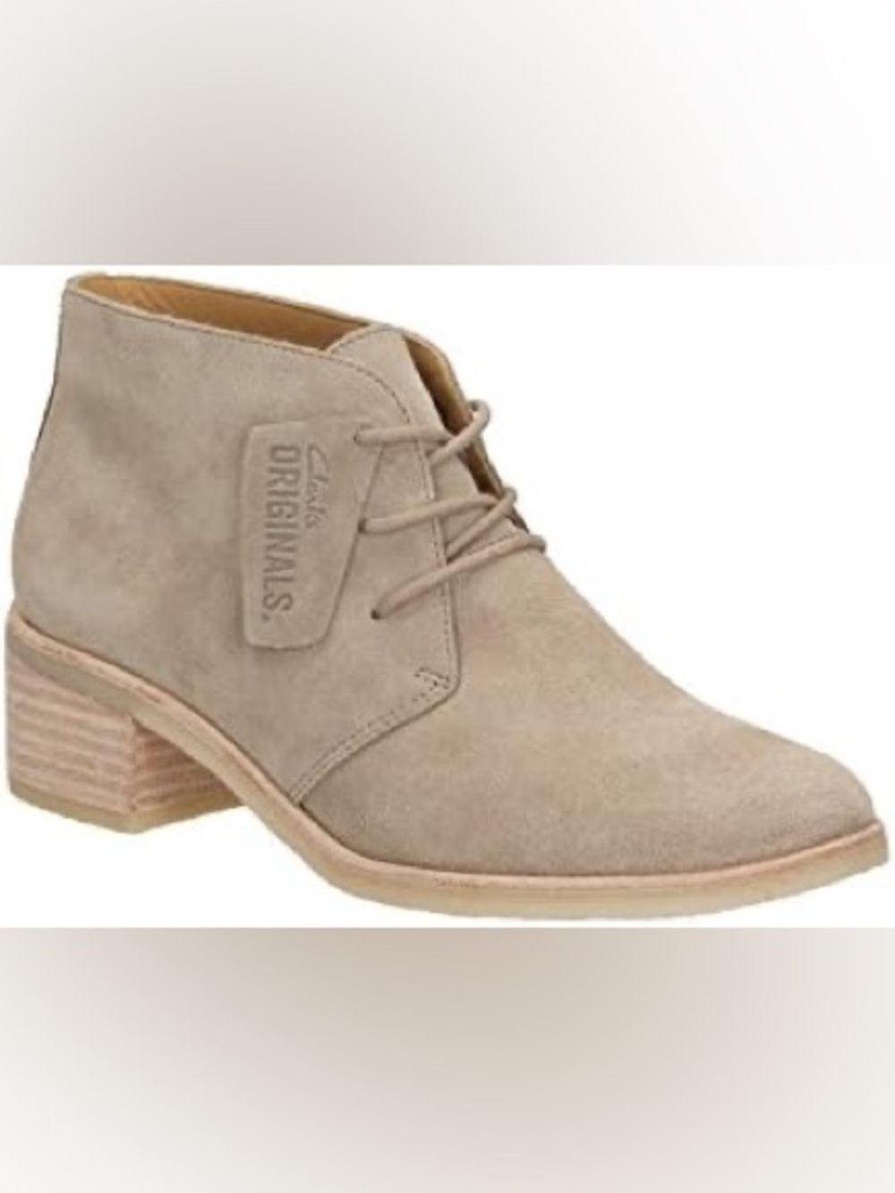 Clarks Originals Phenia Carnaby Grey Suede Desert Boots